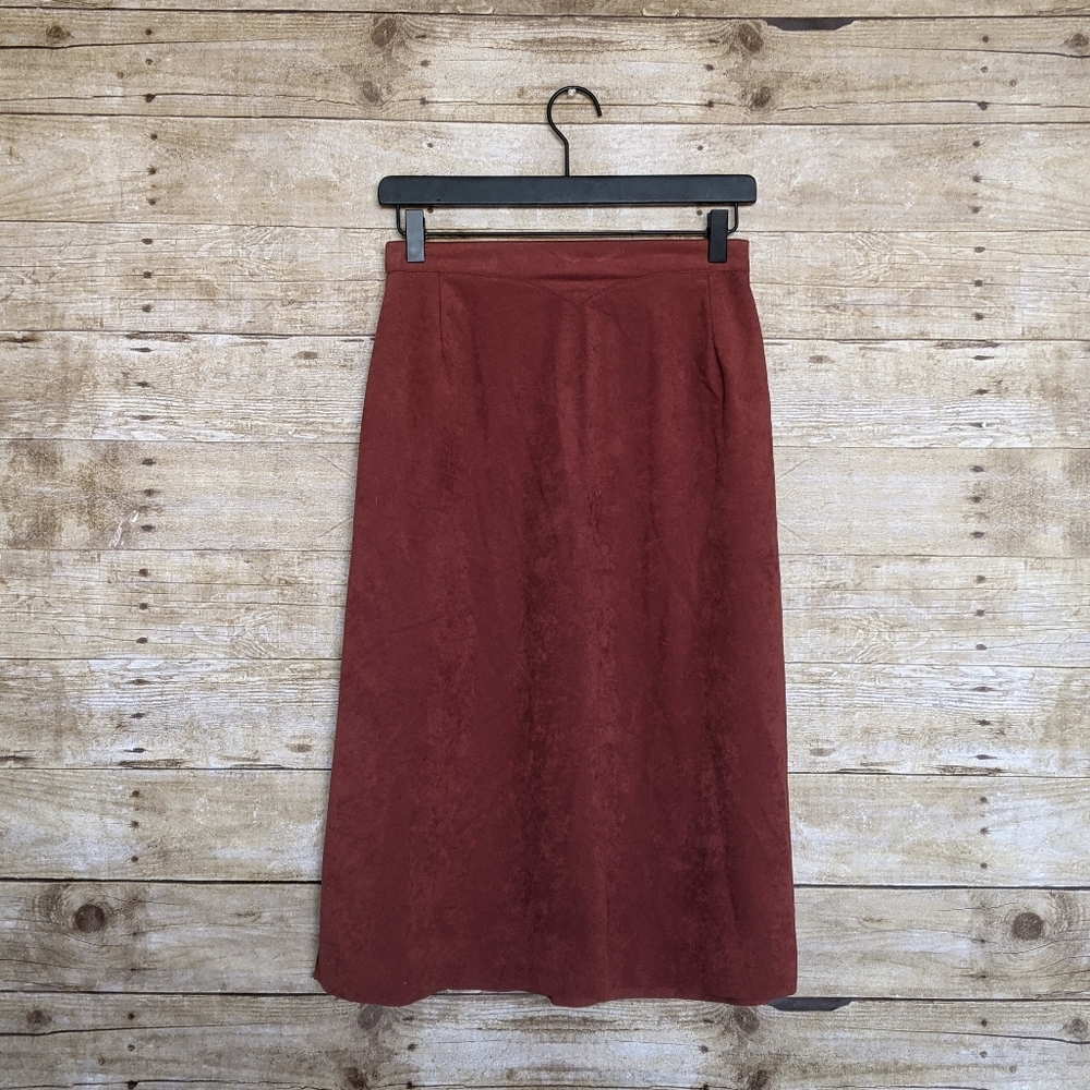 🛒Vintage Suede Midi Skirt